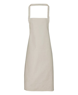 48 x Organic Apron By Premier in Natural by Print Lab Deals — Custom branded clothing by Print Press, featuring premium embroidery produced in our specialist print lab in the UK.