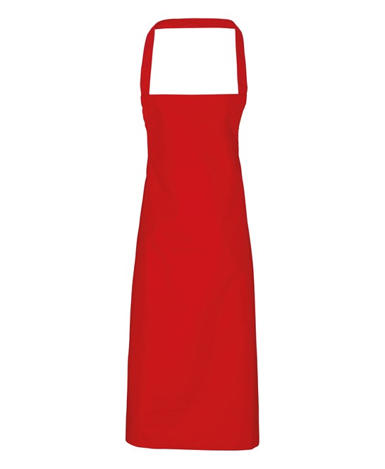 12 x Organic Apron By Premier in Red by Print Lab Deals — Custom branded clothing by Print Press, featuring premium embroidery produced in our specialist print lab in the UK.