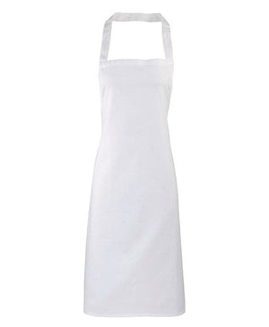 48 x Organic Apron By Premier in White by Print Lab Deals — Custom branded clothing by Print Press, featuring premium embroidery produced in our specialist print lab in the UK.