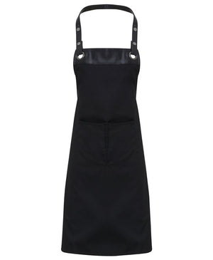 12 x Espresso Bib Aprons in Black Black by Print Lab Deals — Custom branded clothing by Print Press, featuring premium embroidery produced in our specialist print lab in the UK.