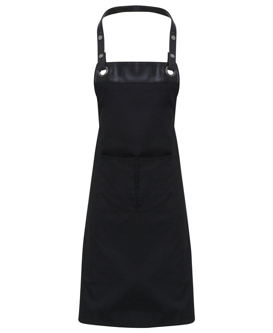 12 x Espresso Bib Aprons in Black Black by Print Lab Deals — Custom branded clothing by Print Press, featuring premium embroidery produced in our specialist print lab in the UK.