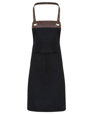 24 x Espresso Bib Aprons in Black Brown by Print Lab Deals — Custom branded clothing by Print Press, featuring premium embroidery produced in our specialist print lab in the UK.