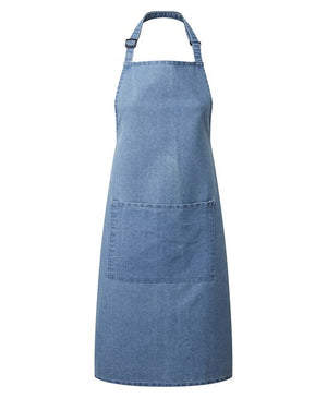 12 x Classic Aprons by Premier in Blue Denim by Print Lab Deals — Custom branded clothing by Print Press, featuring premium embroidery produced in our specialist print lab in the UK.