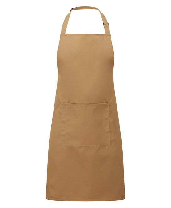 24 x Classic Aprons by Premier in Camel by Print Lab Deals — Custom branded clothing by Print Press, featuring premium embroidery produced in our specialist print lab in the UK.