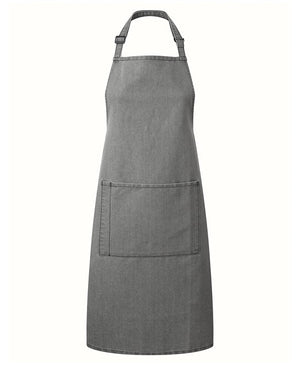 12 x Classic Aprons by Premier in Grey Denim by Print Lab Deals — Custom branded clothing by Print Press, featuring premium embroidery produced in our specialist print lab in the UK.
