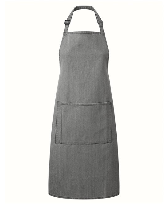 12 x Classic Aprons by Premier in Grey Denim by Print Lab Deals — Custom branded clothing by Print Press, featuring premium embroidery produced in our specialist print lab in the UK.