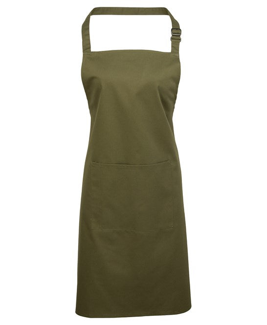 48 x Classic Aprons by Premier in Olive by Print Lab Deals — Custom branded clothing by Print Press, featuring premium embroidery produced in our specialist print lab in the UK.