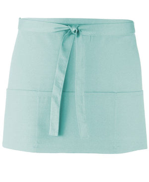 24 x 3-Pocket Apron by Premier in Aqua by Print Lab Deals — Custom branded clothing by Print Press, featuring premium embroidery produced in our specialist print lab in the UK.