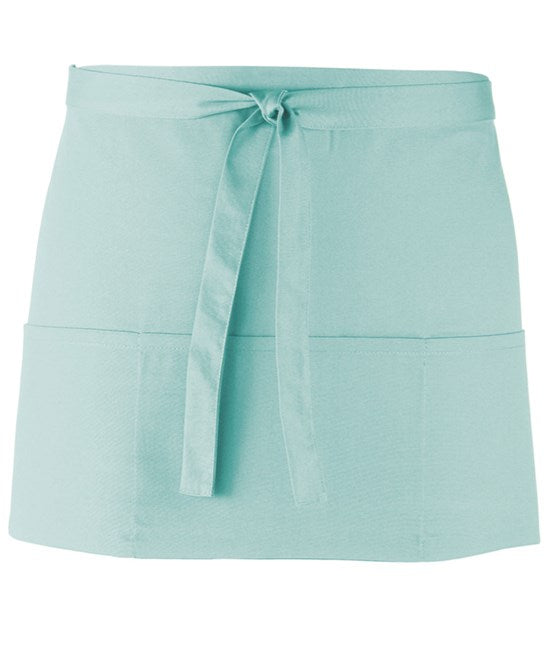 48 x 3-Pocket Apron by Premier in Aqua by Print Lab Deals — Custom branded clothing by Print Press, featuring premium embroidery produced in our specialist print lab in the UK.