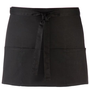 12 x 3-Pocket Apron by Premier in Black by Print Lab Deals — Custom branded clothing by Print Press, featuring premium embroidery produced in our specialist print lab in the UK.