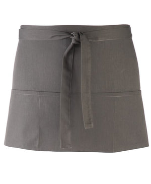12 x 3-Pocket Apron by Premier in Dark Grey by Print Lab Deals — Custom branded clothing by Print Press, featuring premium embroidery produced in our specialist print lab in the UK.