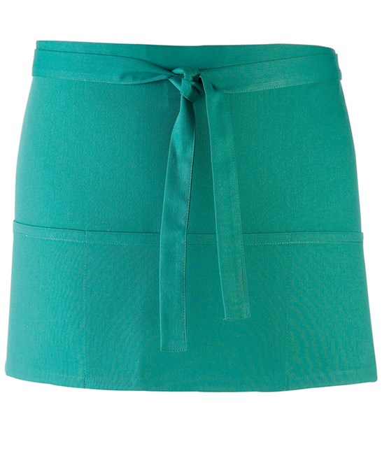 12 x 3-Pocket Apron by Premier in Emerald by Print Lab Deals — Custom branded clothing by Print Press, featuring premium embroidery produced in our specialist print lab in the UK.