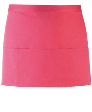 12 x 3-Pocket Apron by Premier in Fuchsia by Print Lab Deals — Custom branded clothing by Print Press, featuring premium embroidery produced in our specialist print lab in the UK.