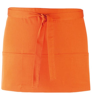 12 x 3-Pocket Apron by Premier in Orange by Print Lab Deals — Custom branded clothing by Print Press, featuring premium embroidery produced in our specialist print lab in the UK.