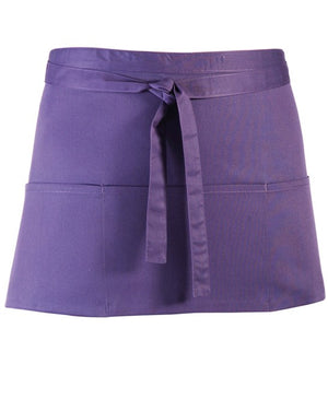 12 x 3-Pocket Apron by Premier in Purple by Print Lab Deals — Custom branded clothing by Print Press, featuring premium embroidery produced in our specialist print lab in the UK.