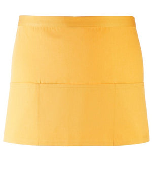 12 x 3-Pocket Apron by Premier in Sunflower by Print Lab Deals — Custom branded clothing by Print Press, featuring premium embroidery produced in our specialist print lab in the UK.