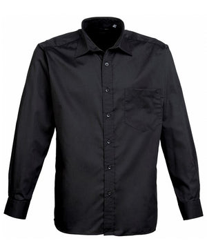 12 x Classic Poplin Shirt By Premier in Black by Print Lab Deals — Custom branded clothing by Print Press, featuring premium embroidery produced in our specialist print lab in the UK.