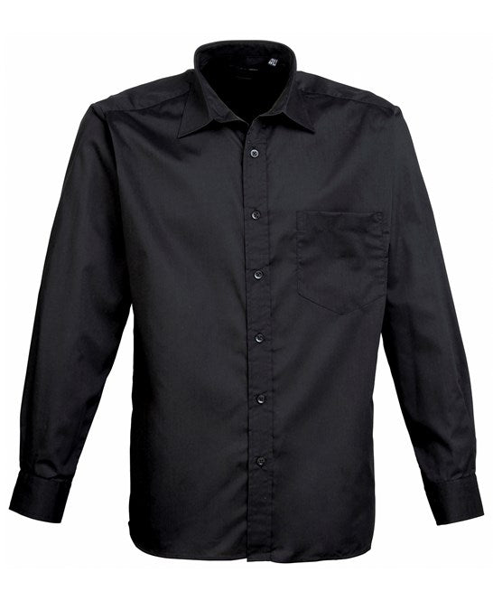 6 x Classic Poplin Shirt By Premier in Black by Print Lab Deals — Custom branded clothing by Print Press, featuring premium embroidery produced in our specialist print lab in the UK.