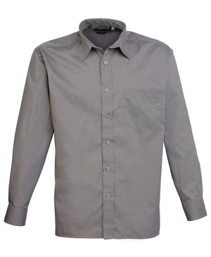 24 x Classic Poplin Shirt By Premier in Dark Grey by Print Lab Deals — Custom branded clothing by Print Press, featuring premium embroidery produced in our specialist print lab in the UK.