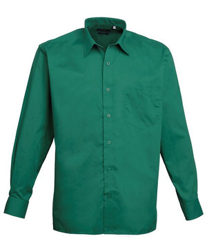 12 x Classic Poplin Shirt By Premier in Emerald by Print Lab Deals — Custom branded clothing by Print Press, featuring premium embroidery produced in our specialist print lab in the UK.