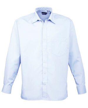 12 x Classic Poplin Shirt By Premier in Light Blue by Print Lab Deals — Custom branded clothing by Print Press, featuring premium embroidery produced in our specialist print lab in the UK.