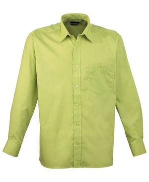 24 x Classic Poplin Shirt By Premier in Lime by Print Lab Deals — Custom branded clothing by Print Press, featuring premium embroidery produced in our specialist print lab in the UK.
