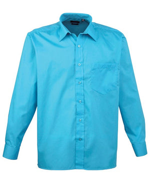 12 x Classic Poplin Shirt By Premier in Turquoise by Print Lab Deals — Custom branded clothing by Print Press, featuring premium embroidery produced in our specialist print lab in the UK.