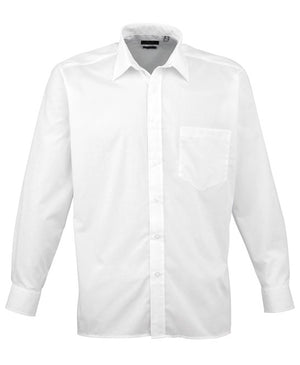 12 x Classic Poplin Shirt By Premier in White by Print Lab Deals — Custom branded clothing by Print Press, featuring premium embroidery produced in our specialist print lab in the UK.