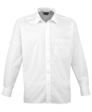 6 x Classic Poplin Shirt By Premier in White by Print Lab Deals — Custom branded clothing by Print Press, featuring premium embroidery produced in our specialist print lab in the UK.