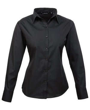 6 x Classic Blouse By Premier in Black by Print Lab Deals — Custom branded clothing by Print Press, featuring premium embroidery produced in our specialist print lab in the UK.