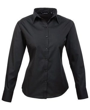 12 x Classic Blouse By Premier in Black by Print Lab Deals — Custom branded clothing by Print Press, featuring premium embroidery produced in our specialist print lab in the UK.