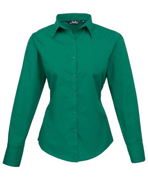 12 x Classic Blouse By Premier in Emerald by Print Lab Deals — Custom branded clothing by Print Press, featuring premium embroidery produced in our specialist print lab in the UK.