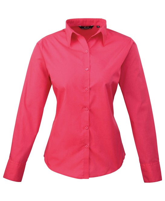 6 x Classic Blouse By Premier in Hot Pink by Print Lab Deals — Custom branded clothing by Print Press, featuring premium embroidery produced in our specialist print lab in the UK.