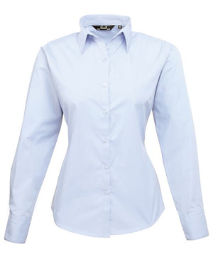 6 x Classic Blouse By Premier in Light Blue by Print Lab Deals — Custom branded clothing by Print Press, featuring premium embroidery produced in our specialist print lab in the UK.