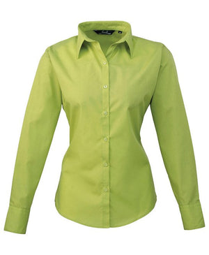 12 x Classic Blouse By Premier in Lime by Print Lab Deals — Custom branded clothing by Print Press, featuring premium embroidery produced in our specialist print lab in the UK.