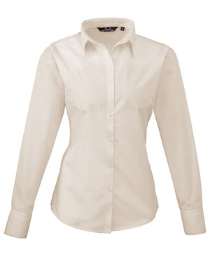 6 x Classic Blouse By Premier in Natural by Print Lab Deals — Custom branded clothing by Print Press, featuring premium embroidery produced in our specialist print lab in the UK.