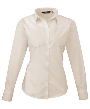 12 x Classic Blouse By Premier in Natural by Print Lab Deals — Custom branded clothing by Print Press, featuring premium embroidery produced in our specialist print lab in the UK.