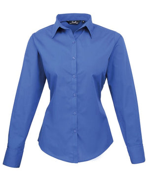 12 x Classic Blouse By Premier in Royal by Print Lab Deals — Custom branded clothing by Print Press, featuring premium embroidery produced in our specialist print lab in the UK.