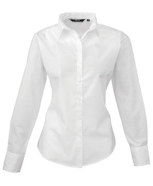 12 x Classic Blouse By Premier in White by Print Lab Deals — Custom branded clothing by Print Press, featuring premium embroidery produced in our specialist print lab in the UK.