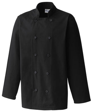 6 x Quality Chef Jackets by Premier in Black by Print Lab Deals — Custom branded clothing by Print Press, featuring premium embroidery produced in our specialist print lab in the UK.