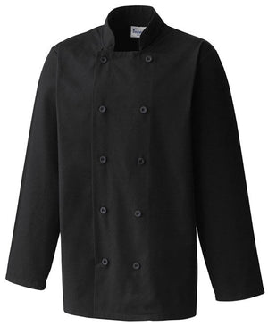 24 x Quality Chef Jackets by Premier in Black by Print Lab Deals — Custom branded clothing by Print Press, featuring premium embroidery produced in our specialist print lab in the UK.