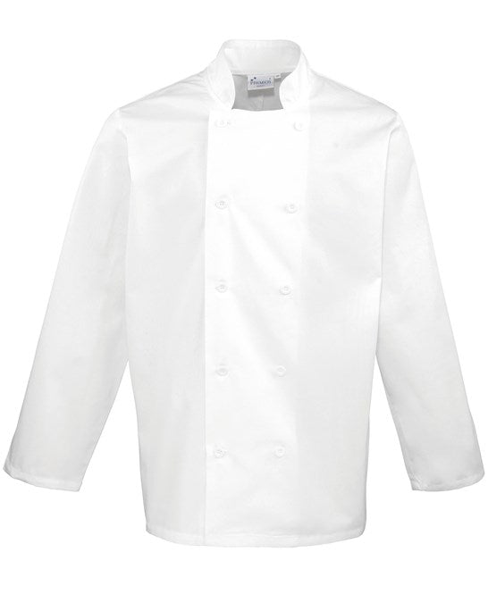 12 x Quality Chef Jackets by Premier in White by Print Lab Deals — Custom branded clothing by Print Press, featuring premium embroidery produced in our specialist print lab in the UK.