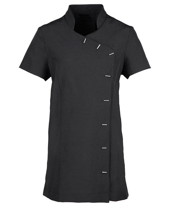 24 x Spa & Beauty Tunic By Premier in Black by Print Lab Deals — Custom branded clothing by Print Press, featuring premium embroidery produced in our specialist print lab in the UK.