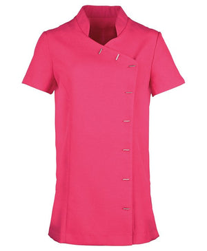 12 x Spa & Beauty Tunic By Premier in Hot Pink by Print Lab Deals — Custom branded clothing by Print Press, featuring premium embroidery produced in our specialist print lab in the UK.