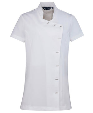 6 x Spa & Beauty Tunic By Premier in White by Print Lab Deals — Custom branded clothing by Print Press, featuring premium embroidery produced in our specialist print lab in the UK.