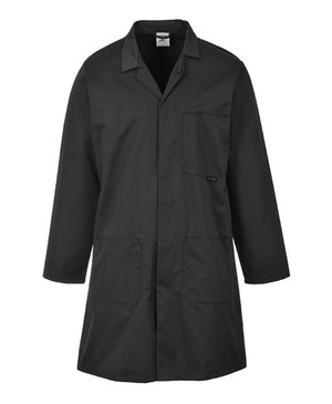 6 x Lab Coats By Portwest in Black by Print Lab Deals — Custom branded clothing by Print Press, featuring premium embroidery produced in our specialist print lab in the UK.