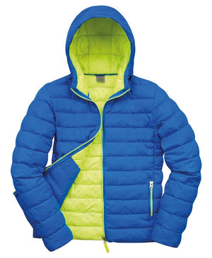 5 x Urban Snow Bird Hooded Jacket in Ocean Blue Lime by Print Lab Deals — Custom branded clothing by Print Press, featuring premium embroidery produced in our specialist print lab in the UK.