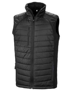 8 x Padded Softshell Bodywarmers in Black Black by Print Lab Deals — Custom branded clothing by Print Press, featuring premium embroidery produced in our specialist print lab in the UK.