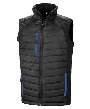 4 x Padded Softshell Bodywarmers in Black Royal by Print Lab Deals — Custom branded clothing by Print Press, featuring premium embroidery produced in our specialist print lab in the UK.