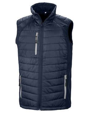 4 x Padded Softshell Bodywarmers in Navy Grey* by Print Lab Deals — Custom branded clothing by Print Press, featuring premium embroidery produced in our specialist print lab in the UK.
